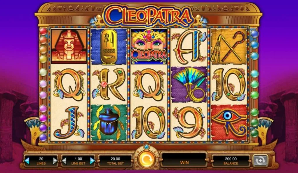 Cleopatra Slots – free spins bonus round with 3x multiplier